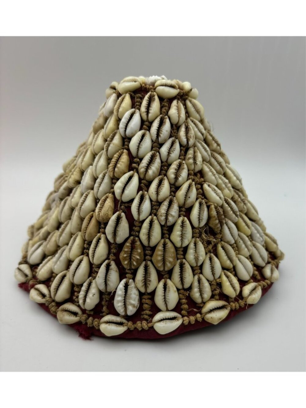 Antique African Kuba Prestige Cone Cap -Laket-RARE Find